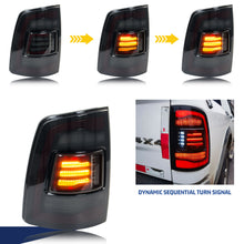 Load image into Gallery viewer, inginuity time LED Tail Lights for Dodge Ram 4th Gen 2009-2018 1500/2500/3500 Sequential Amber Turn Signal Start-up Animation Rear Lamps
