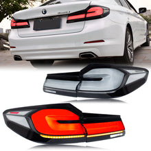 Load image into Gallery viewer, inginuity time LED G38 Clear White Tail Lights for BMW G30 F90 M5 5 Series 2018 2019 2020 Sequential Indicator Rear Lamps With Guards