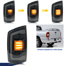 Load image into Gallery viewer, inginuity time LED Tail Lights for Dodge Ram 3rd Gen 2002 2003 2004 2005 Start-up Animation Sequential Signal Rear Lamps Assembly
