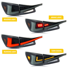 Load image into Gallery viewer, inginuity time LED Tail Lights & Middle Lamp for Lexus IS250 IS350 ISF 2006-2013 Smoked Start-up Animation Sequential Turn Signal Facelift Rear Lamps Assembly Accessary
