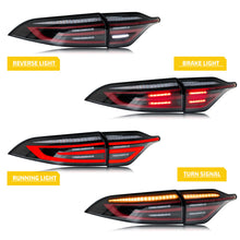 Load image into Gallery viewer, inginuity time LED Porsche Tail Lights &amp; Center Lamp for Toyota Corolla E210 12th Gen 2020-2024 Sedan Start-up Animation Sequential Signal Rear Lamps Middle Light Accessary
