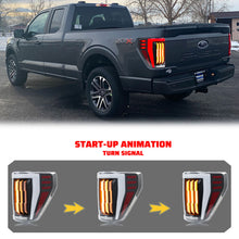 Load image into Gallery viewer, inginuity time LED Tail Lights for Ford F150 2021 2022 2023 XL STX Start up Animation Rear Lamps Assembly

