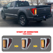 Load image into Gallery viewer, inginuity time LED Tail Lights for Ford F150 2021 2022 2023 XL STX Start up Animation Rear Lamps Assembly