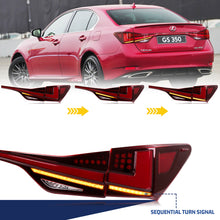 Load image into Gallery viewer, inginuity time LED Tail Lights with Trunk Light for Lexus GS350 GS200t GSF F-Sport 2013-2020 Rear Lamps Assembly