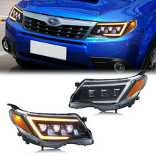 Load image into Gallery viewer, inginuity time LED Headlights for Subaru Forester 2009-2013 DRL Projector Start-up Animation Sequential Turn Signal Front Lamps Assembly