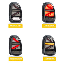Load image into Gallery viewer, inginuity time LED Tail Lights for Mini Cooper Countryman 2017-2023 F60 Cooper S Sequential Turn Signal Black Rear Lamps Assembly