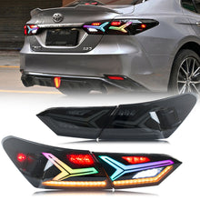 Load image into Gallery viewer, inginuity time LED RGB Tail Lights for Toyota Camry 8th Gen 2018-2023 SE/XSE/LE/XLE/TRD APP Control Start-up Animation Sequential Signal Rear Lamps Assembly