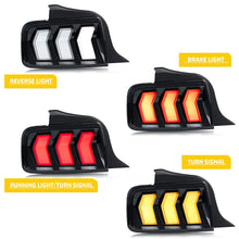 Load image into Gallery viewer, inginuity time LED S650 Tail Lights for Ford Mustang S-197 5th Gen 2005-2009 Start-up Animation Seqential Turn Signal Rear Lamps Assembly