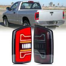 Load image into Gallery viewer, inginuity time LED Tail Lights for Dodge Ram 2002-2008 3rd Gen Ram 1500 Ram 2500 Ram 3500 Start-up Animation Sequential Turn Signal Rear Lamps Assembly