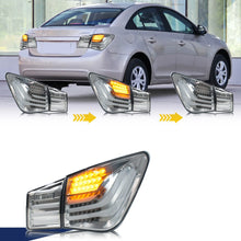 Cargar imagen en el visor de la galería, inginuity time LED Tail Lights for Chevrolet Cruze Chevy 2010-2015 Start-up Animation Sequential Turn Signal BMW Design Rear Lamps Assembly