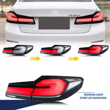 Load image into Gallery viewer, inginuity time LED Facelift Tail Lights for BMW 5-Series M5 G30 F90 2017-2020 Blue Start-up Animation Sequential Turn Signal Rear Lamps Assembly