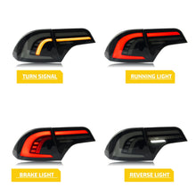 Cargar imagen en el visor de la galería, inginuity time LED Tail Lights for Honda Civic 2006-2011 EX LX Sport DX Si Sequential Turn Signal Dynamic Animation Rear Lamps Assembly