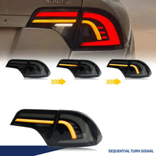 Cargar imagen en el visor de la galería, inginuity time LED Tail Lights for Honda Civic 2006-2011 EX LX Sport DX Si Sequential Turn Signal Dynamic Animation Rear Lamps Assembly