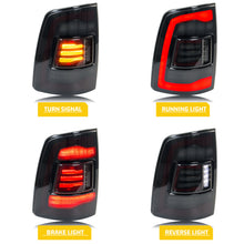 Load image into Gallery viewer, inginuity time LED Tail Lights for Dodge Ram 4th Gen 2009-2018 1500/2500/3500 Sequential Amber Turn Signal Start-up Animation Rear Lamps