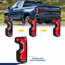 Cargar imagen en el visor de la galería, inginuity time LED Tail Lights for Chevrolet Chevy Silverado 1500 2500 3500 2019-2023 Start-up Animation Sequential Turn Signal Rear Lamps Assembly