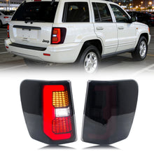 Load image into Gallery viewer, inginuity time LED Tail Lights for Jeep Grand Cherokee 1999-2004 Black Sequential Turn Signal Rear Lamps Assembly