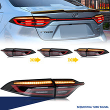 Load image into Gallery viewer, inginuity time LED Porsche Tail Lights & Center Lamp for Toyota Corolla E210 12th Gen 2020-2024 Sedan Start-up Animation Sequential Signal Rear Lamps Middle Light Accessary