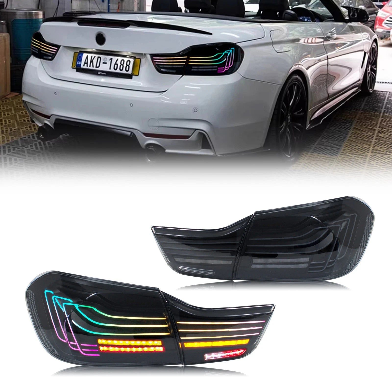 inginuity time LED RGB Tail Lights for BMW 4-Series M4 F32 F82 F36