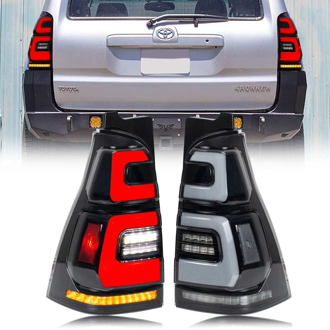 inginuity time LED Tail Lights for Toyota 4Runner 4th GEN 2003-2009 Sequential Start-up Animation Rear Lamp