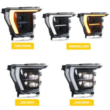 Load image into Gallery viewer, inginuity time Full LED Headlights for Ford F-150 F150 14th Gen P702 2021 2022 2023 500A 501A to 502A Start-up Animation Sequential Signal Front Lamps Assembly
