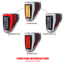 Load image into Gallery viewer, inginuity time LED Tail Lights for Ford F150 2021 2022 2023 XL STX Start up Animation Rear Lamps Assembly