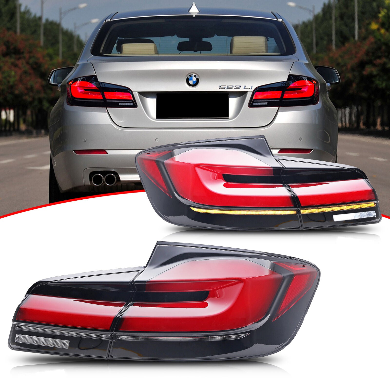 inginuity time LED G38 Tail Lights for BMW 5 Series F10 F18 M5