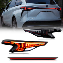 Cargar imagen en el visor de la galería, inginuity time LED Tail Lights & Middle Lamp for Toyota Sienna 2021 2022 2023 Start-up Animation Sequential Indicator Rear Lamps Set