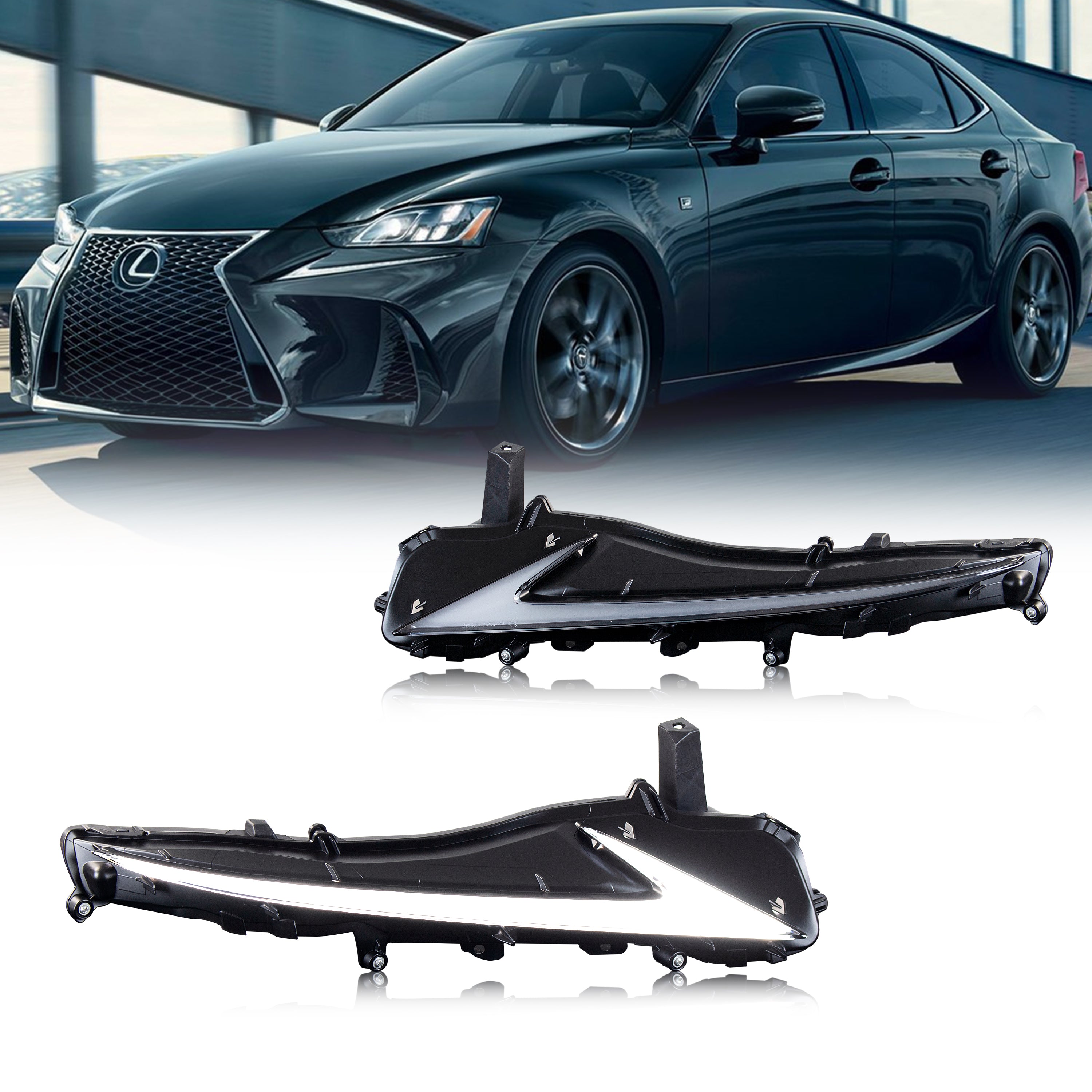 inginuity time LED Blue Animation Daytime Running Light kit for