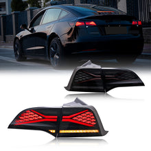 Load image into Gallery viewer, inginuity time LED Tail Lights for Tesla Model 3 Model Y 2017 2018 2019 2020 2021 2022 With Start Up Animation Sequential Indicator Rear Lamps