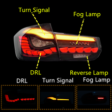 Load image into Gallery viewer, inginuity time GTS Style OLED Tail Lights For BMW 3 Series M3 F30 F35 F80 2012-2018 Start Up Animations Rear Lamps