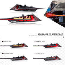 Load image into Gallery viewer, inginuity time LED Clear Tail Lights with Trunk Lamp for Lexus 2014 2015 IS250 2016 2017 IS200t 2016-2020 IS300 2014-2020 IS350 Start Up Animation Sequential Facelift Lamps