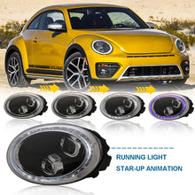 Load image into Gallery viewer, inguinity time LED Headlights for Volkswagen VW Beetle 2012-2019 Sequential Indicator Dynamic Start Up Animation Head Lamps Assembly