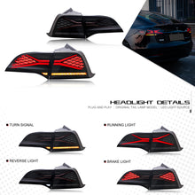 Load image into Gallery viewer, inginuity time LED Tail Lights for Tesla Model 3 Model Y 2017 2018 2019 2020 2021 2022 With Start Up Animation Sequential Indicator Rear Lamps