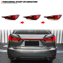 Load image into Gallery viewer, inginuity time LED Facelift Tail Lights with Trunk Lamp for Lexus RX450 RX350 2016-2021 Switchback Start-up Animation Rear Lamps Assembly