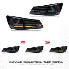 Load image into Gallery viewer, inginuity time LED RGB Tail Lights for Lexus IS250 IS350 ISF 2006-2013 APP Control Rear Lamps Assembly