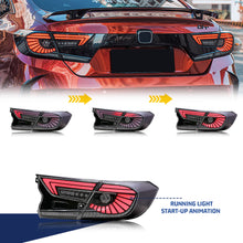 Load image into Gallery viewer, inginuity time LED Clear White Eagle Eye V6 Tail Lights for Honda Accord 10th Gen 2018 2019 2020 2021 2022 Animation DRL Sequential Indicator Rear Lamp Assembly