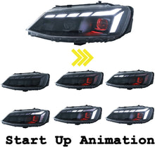 Load image into Gallery viewer, inginuity time LED Headlights for VW Volkswagen Jetta MK6 2012-2018 Start Up Animation Sequential Turn Signal Accessary