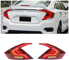 Load image into Gallery viewer, inginuity time LED Tail Lights for Honda Civic 10Th Gen 2016-2021 DRL Start Up Animation Rear Lamp Assembly