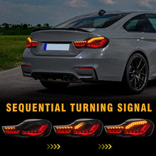 Cargar imagen en el visor de la galería, inginuity time LED Tail Lights for BMW M4 GTS F32 F33 F82 F36 F82 F83 2014-2020 Sequential Indicator Start Up Animation Rear Lamp Assembly