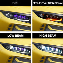 Load image into Gallery viewer, inginuity time LED 4 Projectors Headlights for 2016-2021 Honda Civic 10TH Gen Sedan Coupe Hatchback Type R Start Up Animation Sequential Turn Signal Accessary