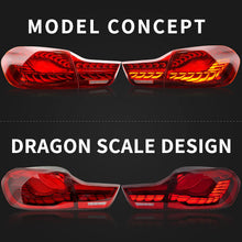 Cargar imagen en el visor de la galería, inginuity time LED Tail Lights for BMW M4 GTS F32 F33 F82 F36 F82 F83 2014-2020 Sequential Indicator Start Up Animation Rear Lamp Assembly