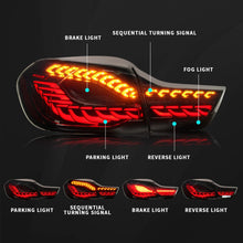 Cargar imagen en el visor de la galería, inginuity time LED Tail Lights for BMW M4 GTS F32 F33 F82 F36 F82 F83 2014-2020 Sequential Indicator Start Up Animation Rear Lamp Assembly