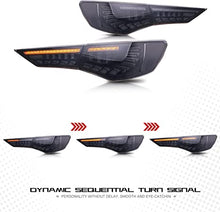 Load image into Gallery viewer, inginuity time LED Tail Lights for Nissan Sentra 2020 2021 2022 Black Rear Lamps Blue Start-up Animation Assembly