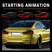 Cargar imagen en el visor de la galería, inginuity time LED Tail Lights for BMW M4 GTS F32 F33 F82 F36 F82 F83 2014-2020 Sequential Indicator Start Up Animation Rear Lamp Assembly