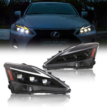 Load image into Gallery viewer, inginuity time LED Headlights for Lexus IS250 IS350 ISF 2006-2013 Sequential Indicator Dynamic Animation Front Lamp Assembly