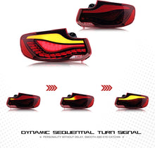 Cargar imagen en el visor de la galería, Inginuity Time LED GTS Tail Lights for BMW 2-Series M2 F22 2014 2015 2016 2017 2018 2019 2 Sery Coupe Convertible Red F23 F87 OLED Start-up Animation Sequential Indicator Rear Lamps Accessary