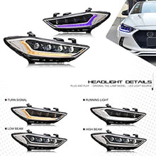 Load image into Gallery viewer, inginuity time LED Headlights for Hyundai Elantra 2017 2018 With The Start Up Animation Front Lamp Assembly Accessary
