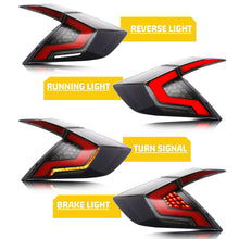 Load image into Gallery viewer, inginuity time LED Tail Lights for Honda Civic 10Th Gen 2016-2021 DRL Start Up Animation Rear Lamp Assembly