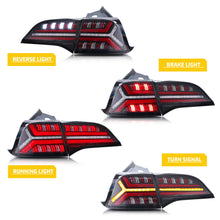 Cargar imagen en el visor de la galería, inginuity time LED Fishbone Sequential Tail Lights for Tesla Model 3 Model Y 2017-2022 Start Up Animation Rear Lamps