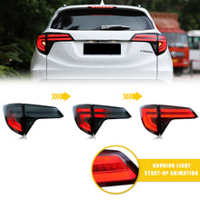 Load image into Gallery viewer, inginuity time LED Tail Lights for Honda HR-V 2016-2022 With Start Up Animation DRL Brake Sequential Turn Signal Rear Lamps Assembly